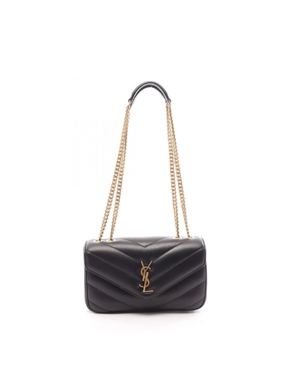 Saint Laurent Paris Shoulder Bag Loulou Small Leather Chain